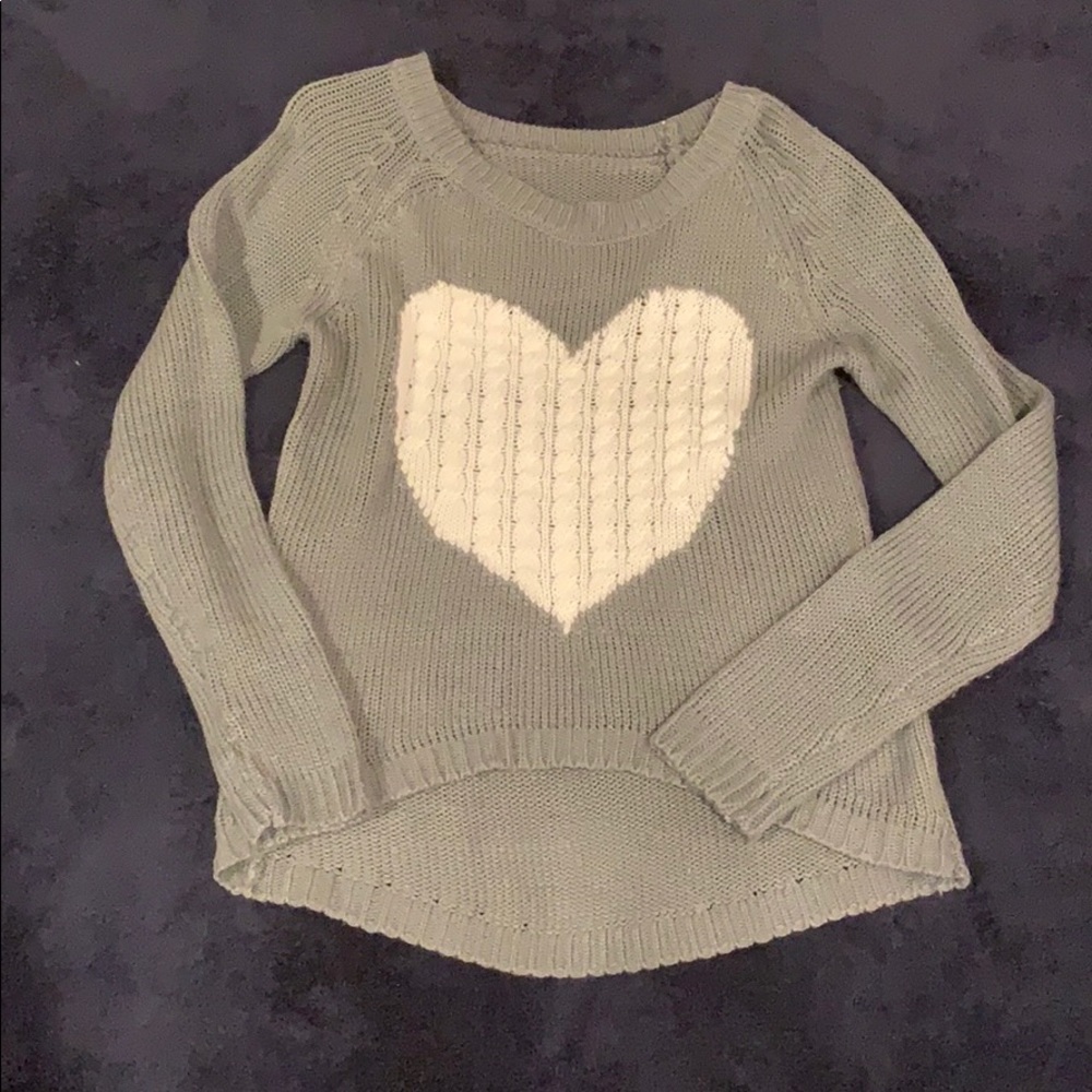 Sweater with heart, warm, winter, soft, girls